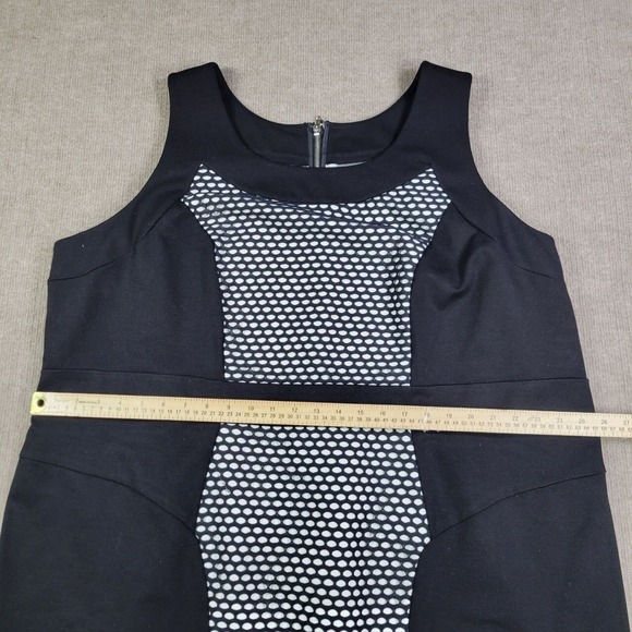 Lane Bryant Mini Dress Womens 28 Black/White Sleeveless Scoop Neck Casual - Picture 5 of 8